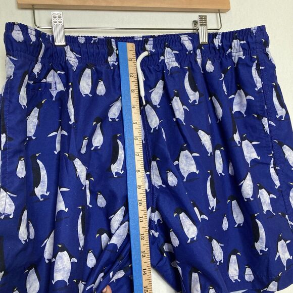 Trunks Surf & Swim Penguins Blue Swimming Shorts Mens XXL - Picture 4 of 13